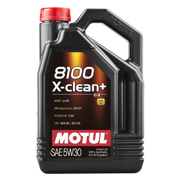 Huile moteur MOTUL 8100 X-CLEAN+ C3 Essence/Diesel 5W30 5L