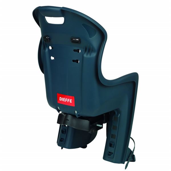Porte-bébé fixation porte-bagage Bikey Cool bleu/jaune Dieffe