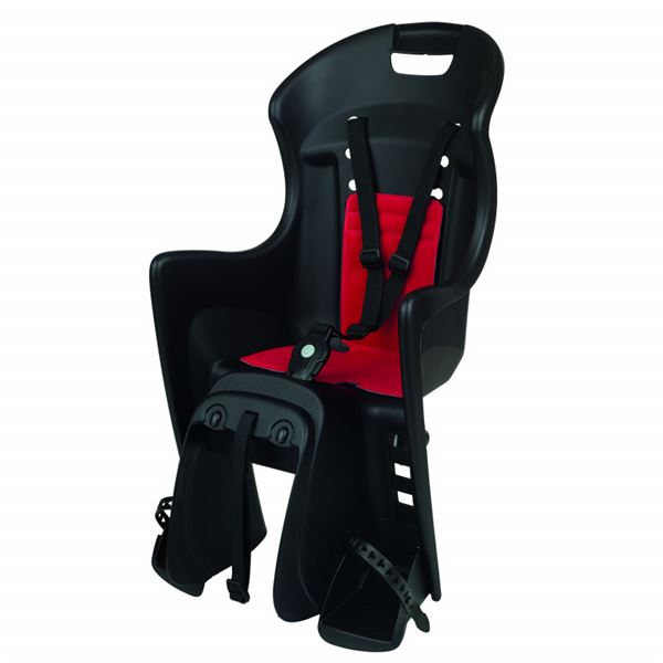 Porte-bébé fixation porte-bagage Bikey Cool noir/rouge Dieffe
