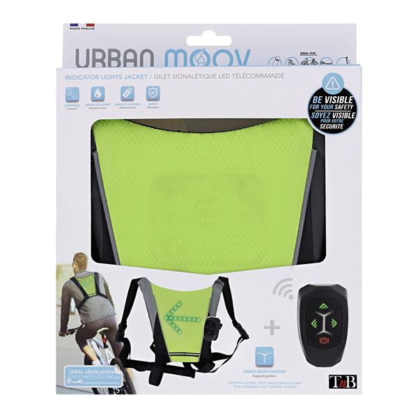 Gilet signalétique LED + télécommande Urban Moov
