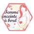Adhésif Bébé à Bord Made in France - Femme enceinte à Bord