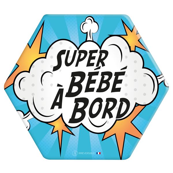 Adhésif Bébé à Bord Made in France - BD nuage