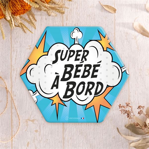 Adhésif Bébé à Bord Made in France - BD nuage