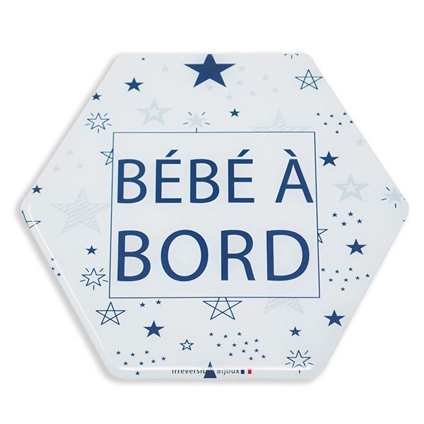 Adhésif bébé à bord Made in France - Etoile