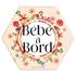 Adhésif Bébé à Bord Made in France - Fleurs