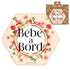 Adhésif Bébé à Bord Made in France - Fleurs