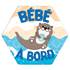 Adhésif Bébé à Bord Made in France - Loutre