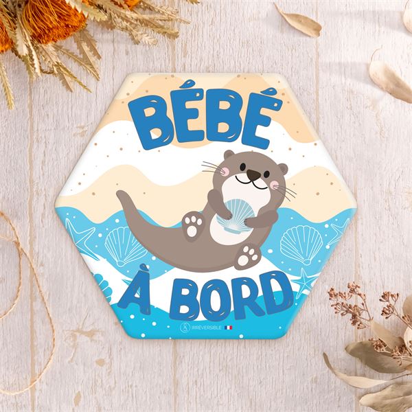 Adhésif Bébé à Bord Made in France - Loutre