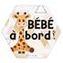 Adhésif Bébé à Bord Made in France - Girafe