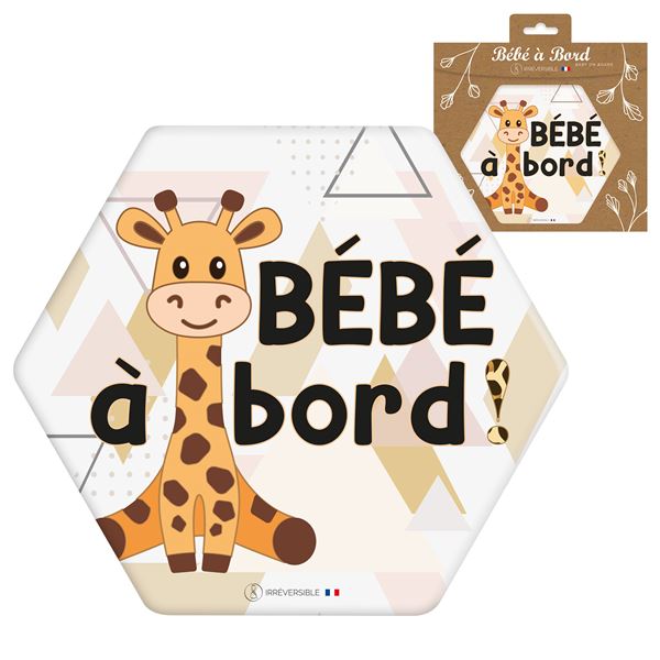 Adhésif Bébé à Bord Made in France - Girafe
