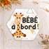 Adhésif Bébé à Bord Made in France - Girafe
