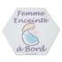 Adhésif bébé à bord Made in France - Femme enceinte