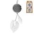 Diffuseur bijou voiture rétroviseur 4cm – Feuilles argentées