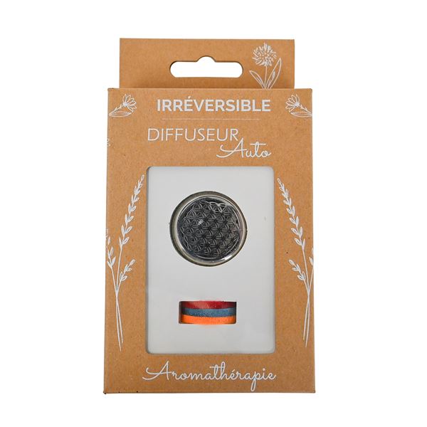 Diffuseur voiture grille 3cm - Fleur de vie