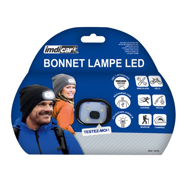 BONNET LED COLORIS NOIR