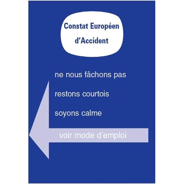Pochette de rangement avec constat inclus ZIGOH