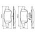 4 plaquettes de frein avant Bosch BP2000