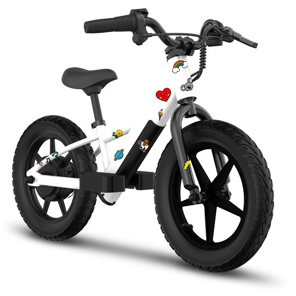 Draisienne électrique enfant E-Kids Blanche