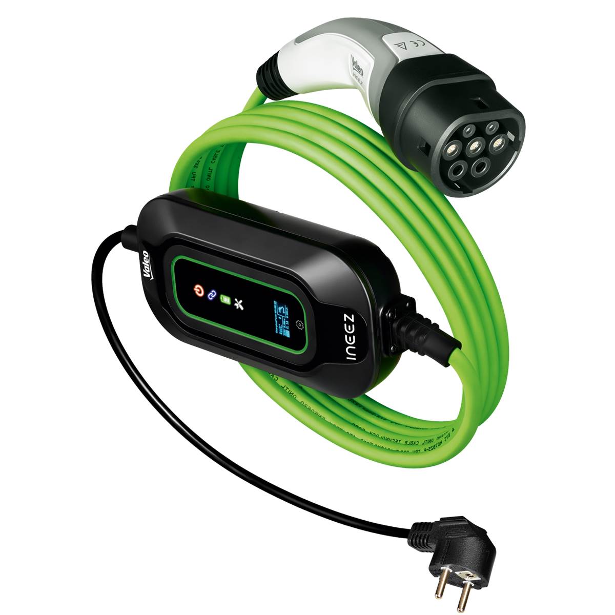 Chargeur Mobile Véhicule Électrique Prise T2/230v - 1,8 Kw 10m Valeo Ineez