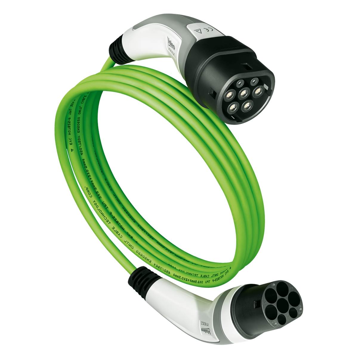Câble De Charge Véhicule Électrique T2/t2 - 22kw - 32a - 5m Valeo Ineez