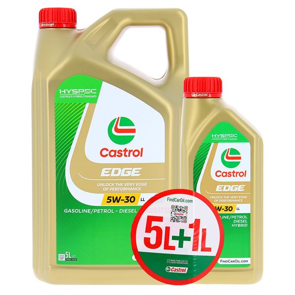 Huile moteur CASTROL EDGE LL 5W30 C3 Essence/Diesel 5+1L