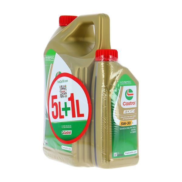 Huile moteur CASTROL EDGE LL 5W30 C3 Essence/Diesel 5+1L