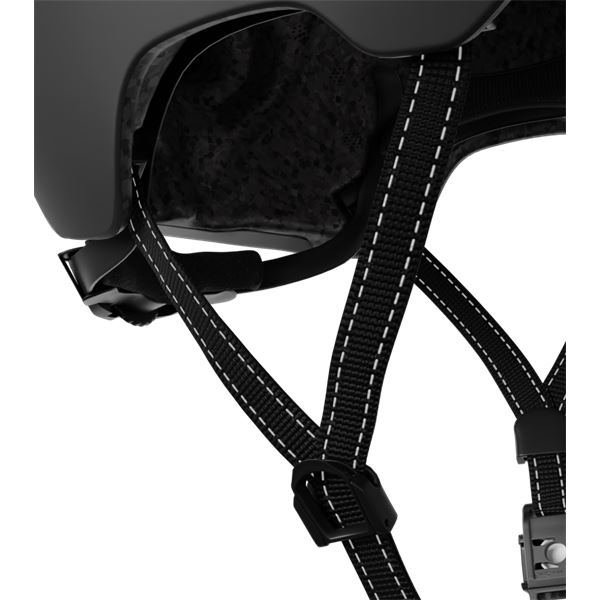 Casque vélo, trottinette avec feu d'éclairage Fusion Noir Cosmo Connected