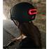 Casque vélo, trottinette avec feu d'éclairage Fusion Noir Cosmo Connected