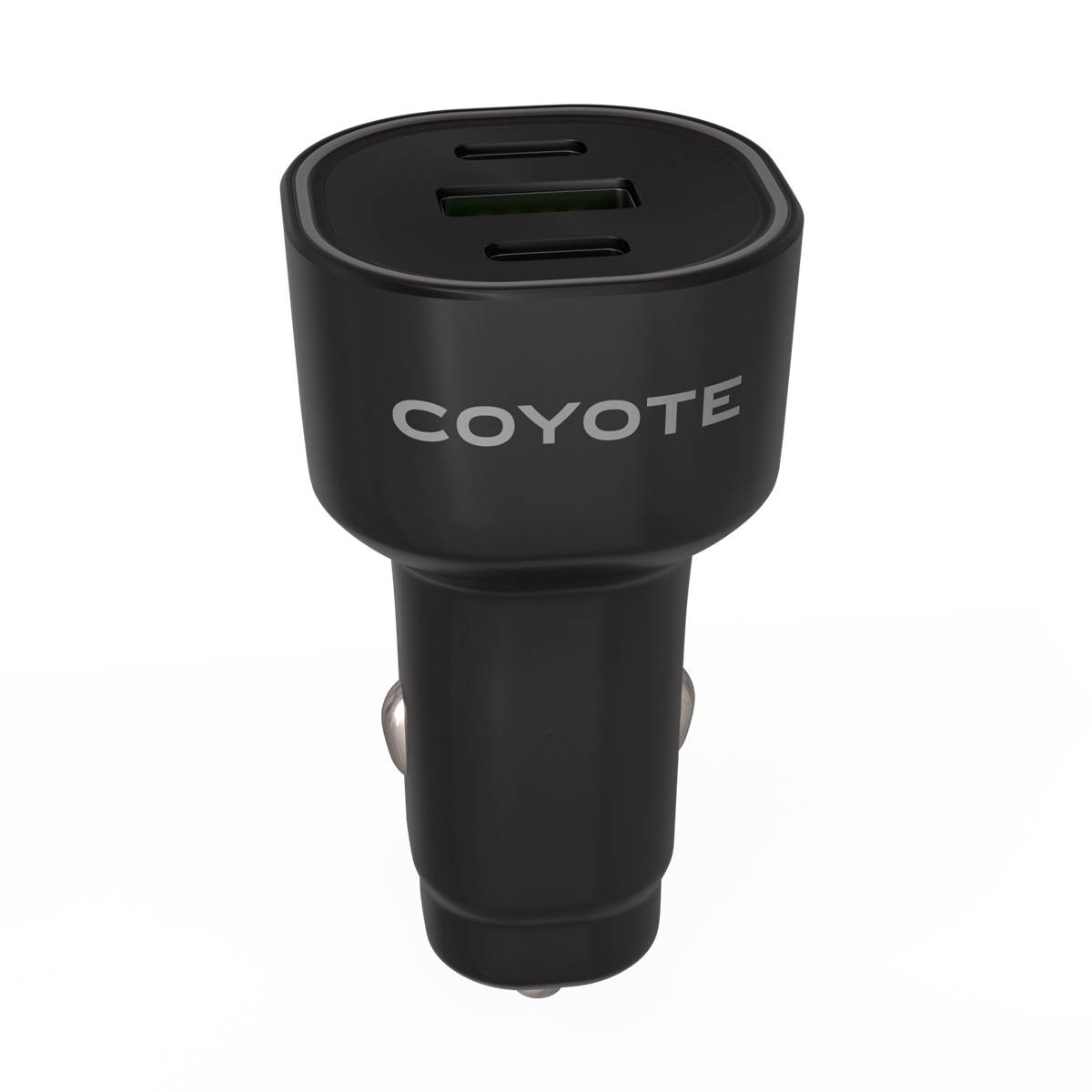 Chargeur Allume Cigare 2 Usb-c Et 1 Usb-a Coyote