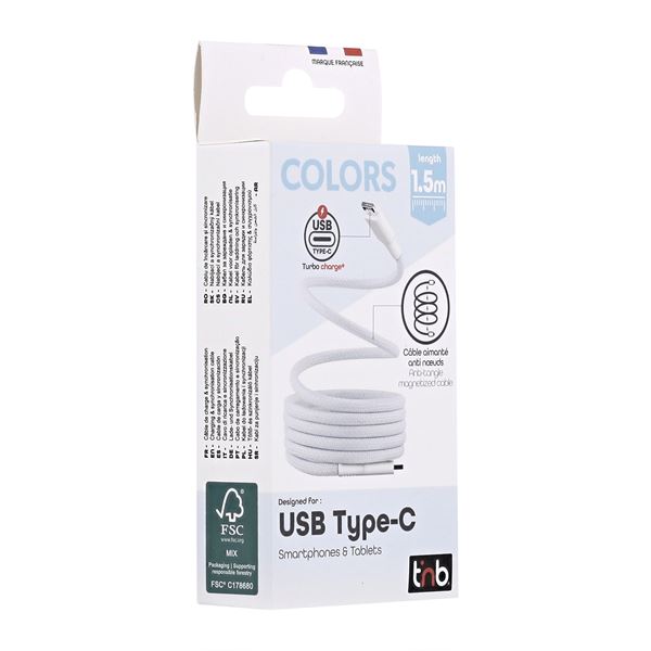 Cable USB-C Magnétique bleu