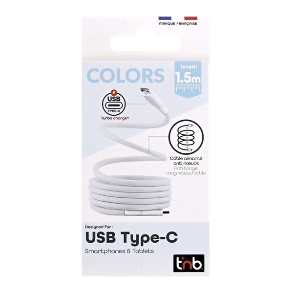 Cable USB-C Magnétique bleu