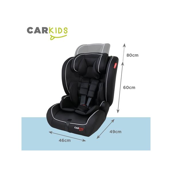 SIEGE ENFANT 76-150CM NOIR ISIZE R129 CAR KIDS