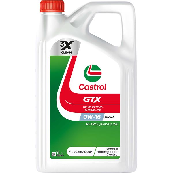 Huile moteur CASTROL GTX 0W-16 AN2022 5L