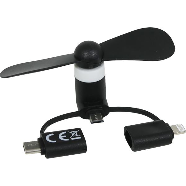 Mini-ventilateur pour smartphone Magic Fan - Noir