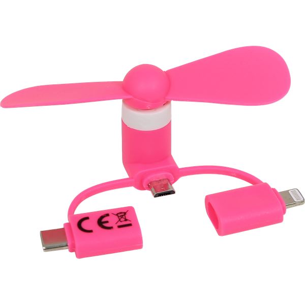 Mini-ventilateur pour smartphone Magic Fan - Rose