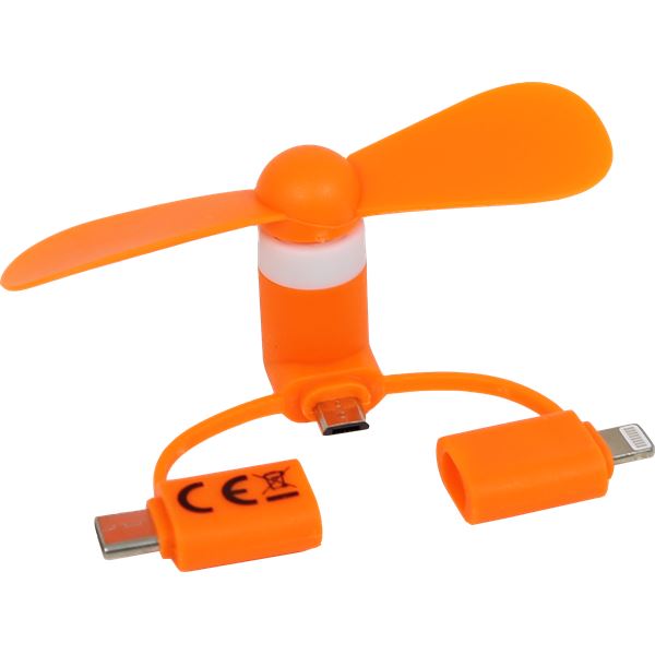 Mini-ventilateur pour smartphone Magic Fan - Orange