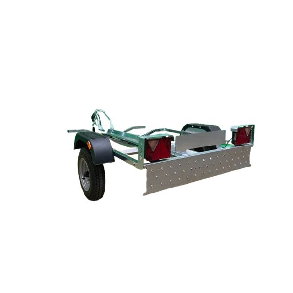 Remorque Porte-Moto ERDE PM320 avec rampe intégrée - 1 véhicule