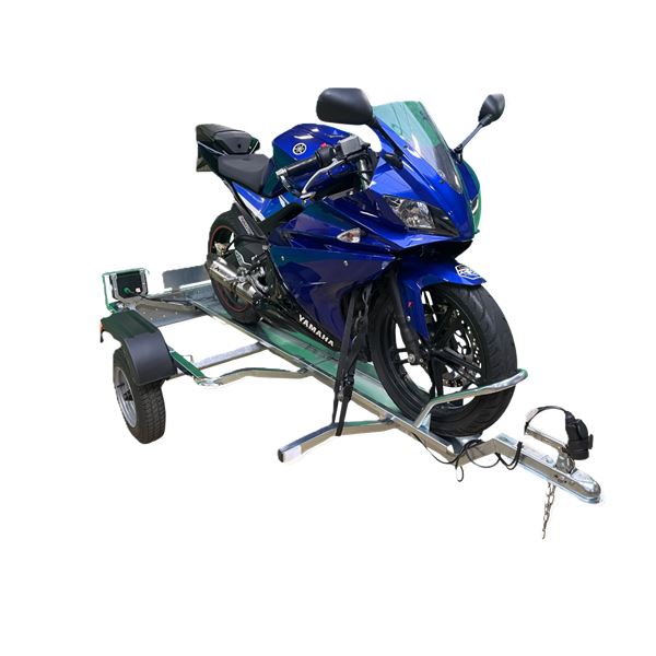 Remorque Porte-Moto ERDE PM320 avec rampe intégrée - 1 véhicule