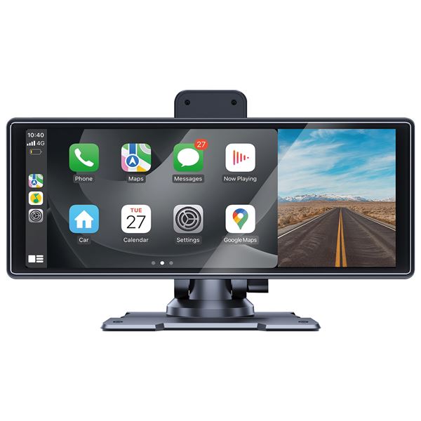 Ecran 9'' panoramique Carplay & Android Auto + dashcam intégrée Gokana