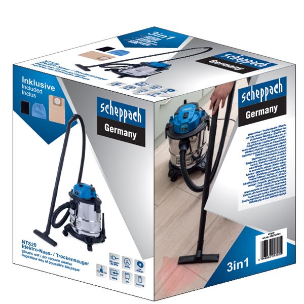 Aspirateur eau et poussière 20L SCHEPPACH NTS20