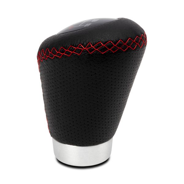 POMMEAU CUIR NOIR/ ROUGE BAGUE MARCHE AR + 3 PASTILLES DE VITESSES