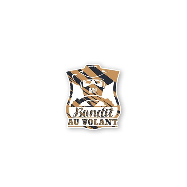Adhésif "BANDIT AU VOLANT" UNICUST