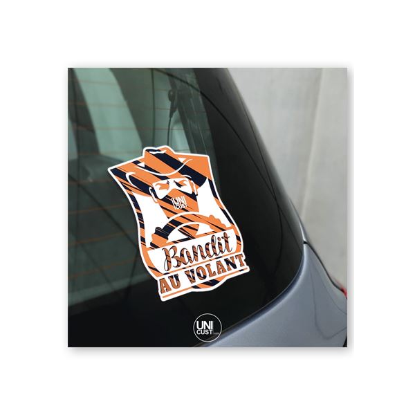 Adhésif "BANDIT AU VOLANT" UNICUST