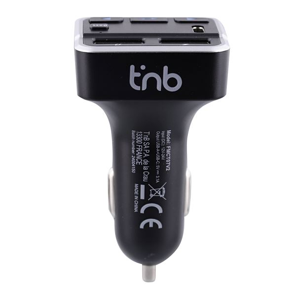 Transmetteur FM Bluetooth kit mains libres T'nB