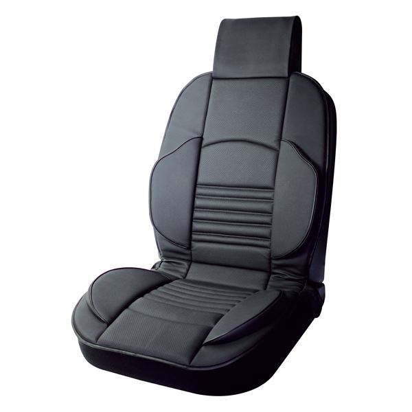 Couvre-siège Ebène en revêtement aspect cuir