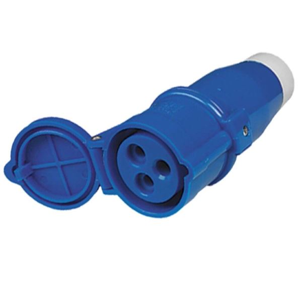 Fiche femelle CEE 17 tension 220V/ 16A pour camping-car