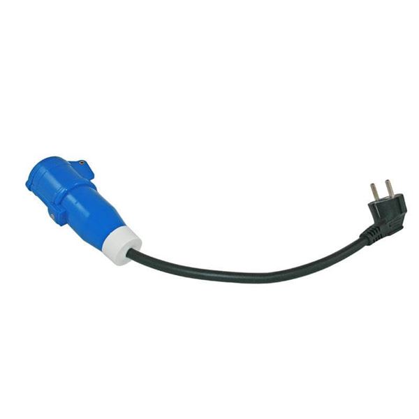 Câble adaptateur fiche Schuko vers prise CEE