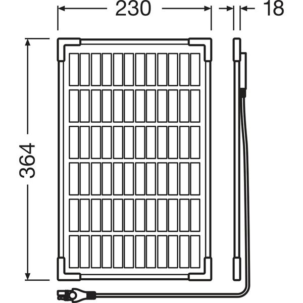 Chargeur de batterie solaire OSP1000 10W OSRAM