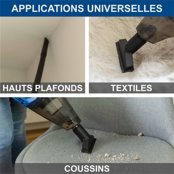 Aspirateur à main sans fil SCHEPPACH + batterie