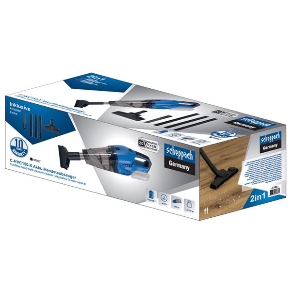 Aspirateur à main sans fil SCHEPPACH + batterie